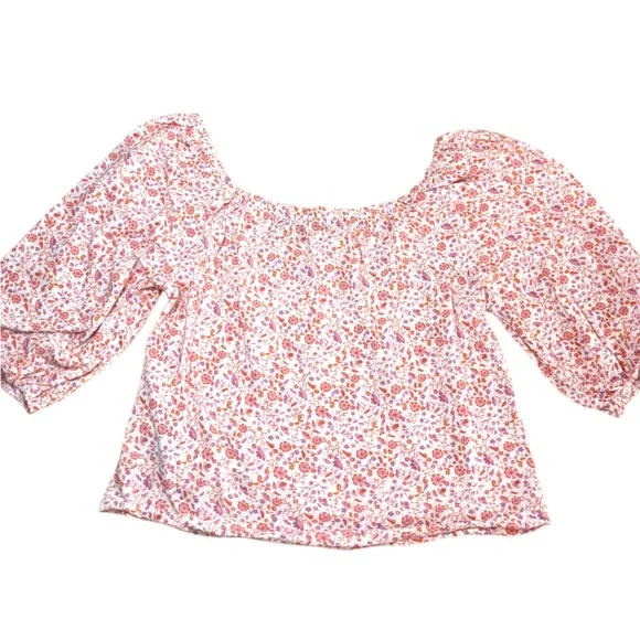 Sanctuary Chloe Floral Print Squareneck Flowy‎ Crop Coquette Top Size Small - Picture 9 of 9